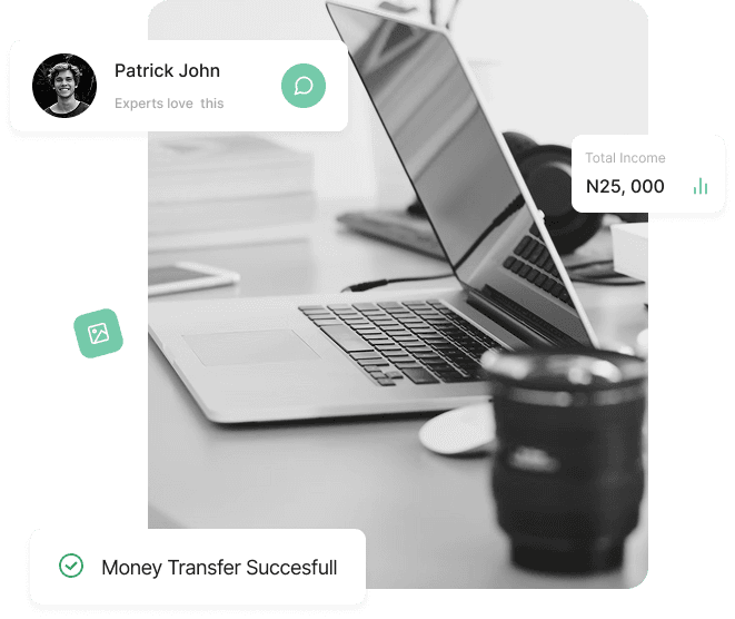 AI Dashboard on Laptop